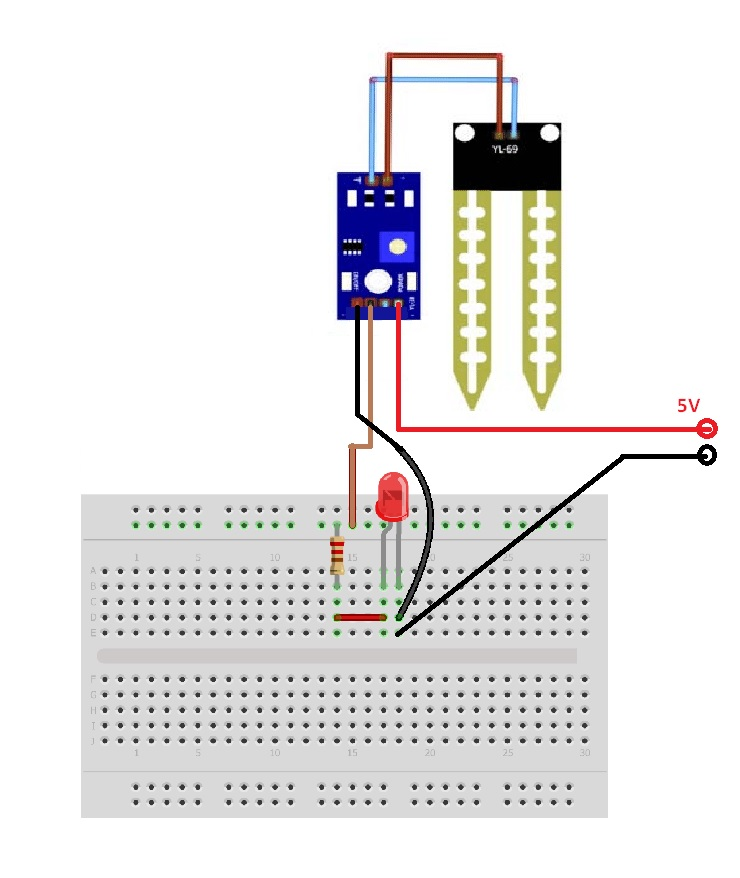 Sensor de humedad del suelo Higrómetro Módulos de humedad del suelo  compatible con Arduino y Raspberry Pi